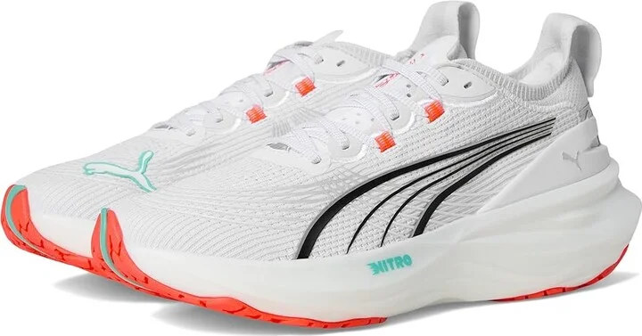 PUMA Foreverrun Nitro Women's Shoes Puma White/Aquatic : 6.5 B - Medium