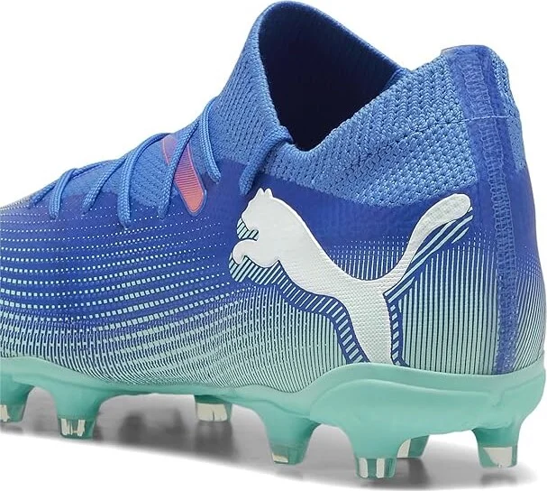 PUMA Future 7 Match Firm Ground/Artificial Ground Soccer Cleats Women's Shoes Bluemazing-Puma White-Electric Peppermint : 11.5 B - Medium - Image 4