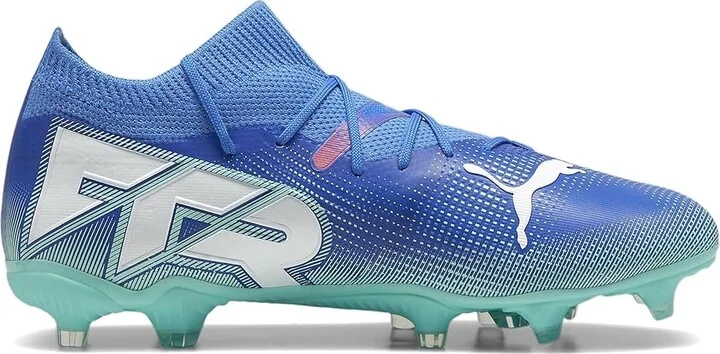 PUMA Future 7 Match Firm Ground/Artificial Ground Soccer Cleats Women's Shoes Bluemazing-Puma White-Electric Peppermint : 11.5 B - Medium - Image 6