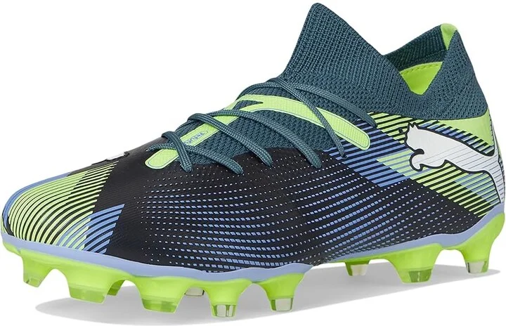 PUMA Future 7 Match Firm Ground/Artificial Ground Soccer Cleats Women's Shoes Gray Skies-Puma White-Fizzy Apple : 10.5 B - Medium - Image 5