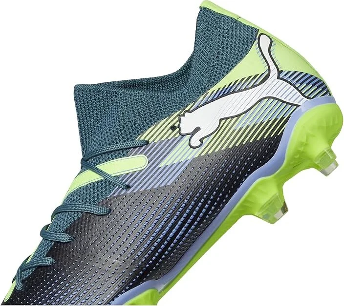 PUMA Future 7 Match Firm Ground/Artificial Ground Soccer Cleats Women's Shoes Gray Skies-Puma White-Fizzy Apple : 10.5 B - Medium - Image 7