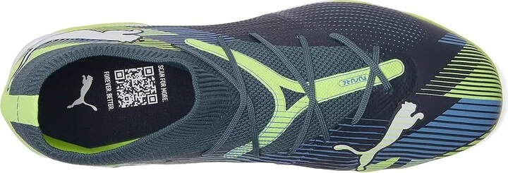 PUMA Future 7 Match It Soccer Cleats Men's Soccer Shoes Gray Skies-Puma White-Fizzy Apple : 11.5 D - Medium, Synthetic - Image 2