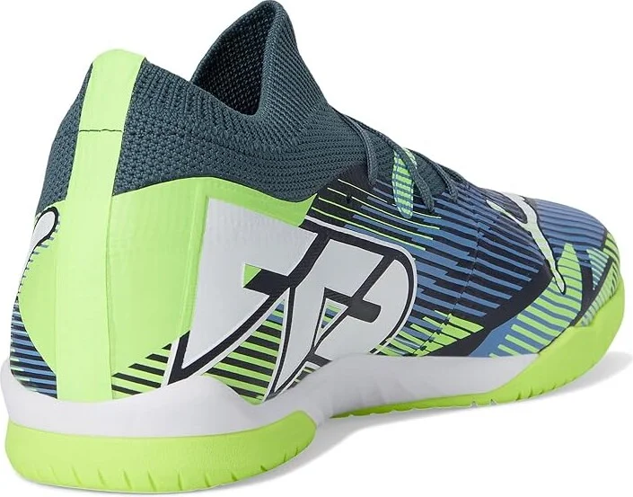 PUMA Future 7 Match It Soccer Cleats Men's Soccer Shoes Gray Skies-Puma White-Fizzy Apple : 11.5 D - Medium, Synthetic - Image 4