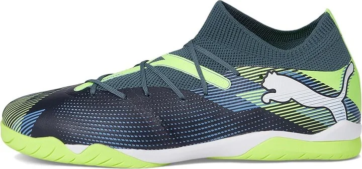 PUMA Future 7 Match It Soccer Cleats Men's Soccer Shoes Gray Skies-Puma White-Fizzy Apple : 11.5 D - Medium, Synthetic - Image 6