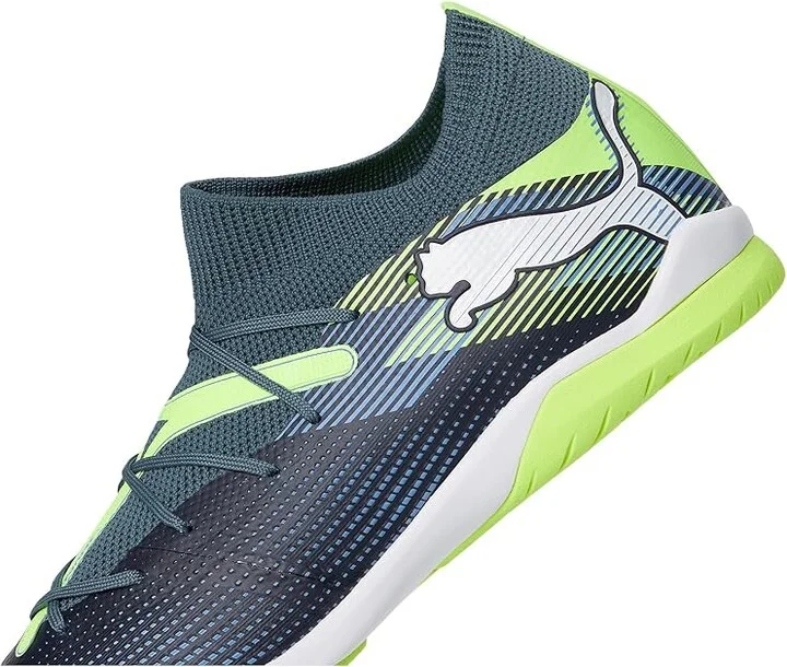 PUMA Future 7 Match It Soccer Cleats Men's Soccer Shoes Gray Skies-Puma White-Fizzy Apple : 11.5 D - Medium, Synthetic - Image 7