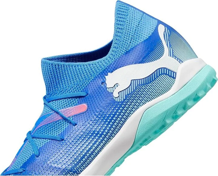 PUMA Future 7 Match Turf Training Men's Shoes Bluemazing-Puma White-Electric Peppermint : 8 D - Medium, Synthetic - Image 4