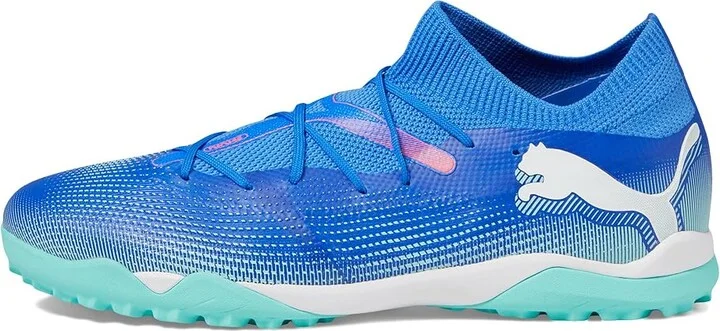PUMA Future 7 Match Turf Training Men's Shoes Bluemazing-Puma White-Electric Peppermint : 8 D - Medium, Synthetic - Image 5