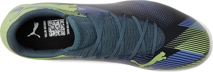 PUMA Future 7 Play Firm Ground/Artificial Ground Soccer Cleats Men's Shoes Gray Skies-Elektro Purple-Fizzy Apple-Puma White : 9.5 D - Medium - Image 2