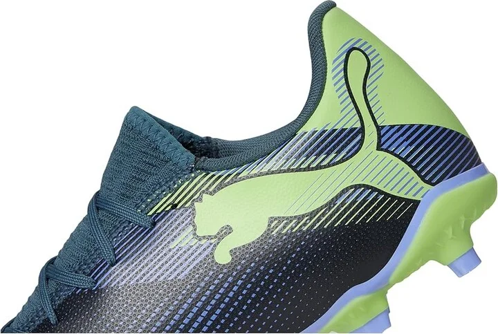 PUMA Future 7 Play Firm Ground/Artificial Ground Soccer Cleats Men's Shoes Gray Skies-Elektro Purple-Fizzy Apple-Puma White : 9.5 D - Medium - Image 7