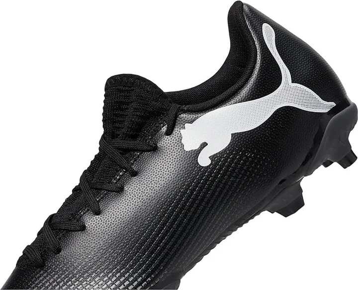 PUMA Future 7 Play Firm Ground/Artificial Ground Soccer Cleats Men's Shoes Puma Black/Puma White : 7 D - Medium - Image 4