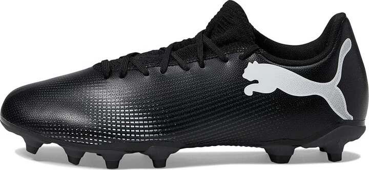 PUMA Future 7 Play Firm Ground/Artificial Ground Soccer Cleats Men's Shoes Puma Black/Puma White : 7 D - Medium - Image 6