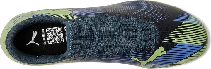 PUMA Future 7 Play Indoor Training Soccer Cleats Men's Shoes Gray Skies-Elektro Purple-Fizzy Apple-Puma White : 11 D - Medium, Synthetic - Image 2