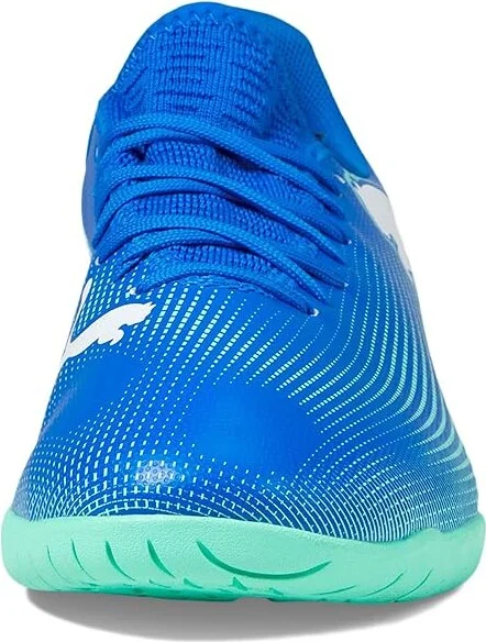 PUMA Future 7 Play Indoor Training Soccer Cleats Men's Shoes Hyperlink Blue-Mint-Puma White : 10.5 D - Medium, Synthetic - Image 3