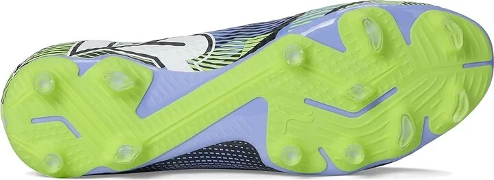 PUMA Future 7 Pro Firm Ground/Artificial Ground Soccer Cleats Men's Shoes Gray Skies-Puma White-Fizzy Apple : 10 D - Medium - Image 3