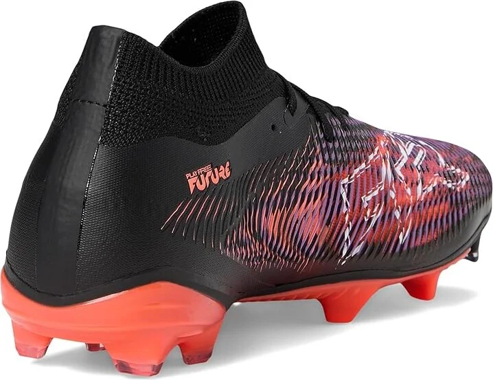 PUMA Future 8 Match Firm, Artificial Ground Soccer Cleats Men's Soccer Shoes Puma Black-Puma White-Glowing Red : 11 D - Medium - Image 4