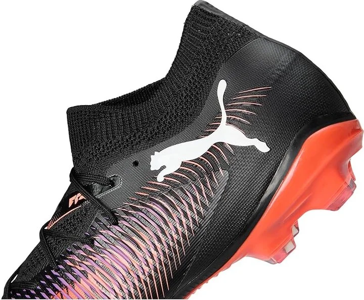 PUMA Future 8 Match Firm, Artificial Ground Soccer Cleats Men's Soccer Shoes Puma Black-Puma White-Glowing Red : 11 D - Medium - Image 7