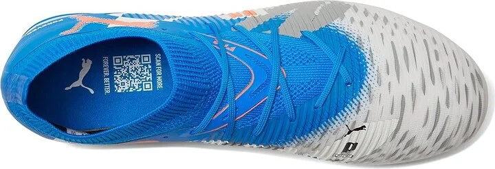 PUMA Future 8 Match Firm, Artificial Ground Soccer Cleats Men's Soccer Shoes Puma White-Ultra Blue-Feather Gray-Puma Black-Glowing Red : 8 D - Medium - Image 2