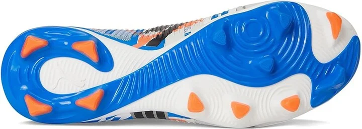 PUMA Future 8 Match Firm, Artificial Ground Soccer Cleats Men's Soccer Shoes Puma White-Ultra Blue-Feather Gray-Puma Black-Glowing Red : 8 D - Medium - Image 3
