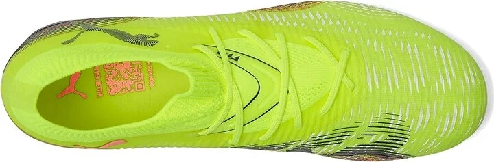 PUMA Future 8 Match Firm, Artificial Ground Soccer Cleats Men's Soccer Shoes Yellow Alert-Puma Black-Sun Struck : 10.5 D - Medium - Image 2