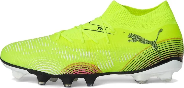 PUMA Future 8 Match Firm, Artificial Ground Soccer Cleats Men's Soccer Shoes Yellow Alert-Puma Black-Sun Struck : 10.5 D - Medium - Image 6