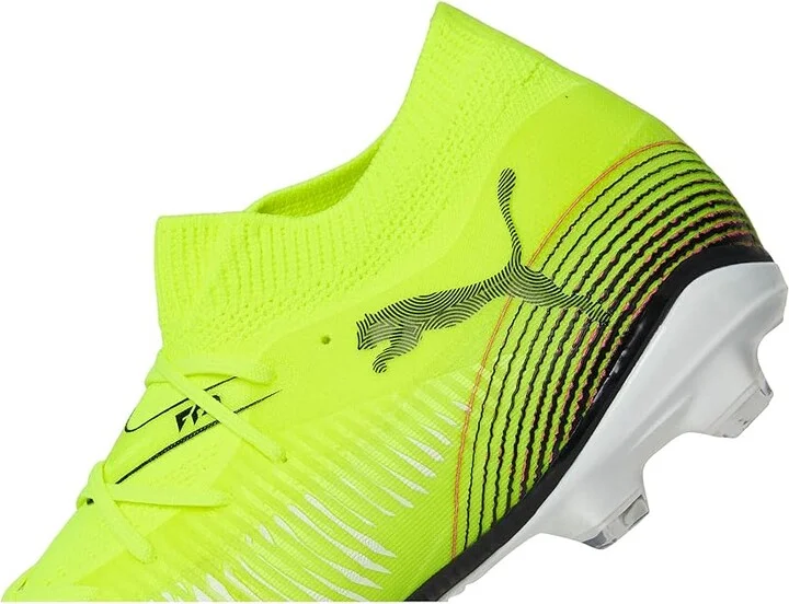 PUMA Future 8 Match Firm, Artificial Ground Soccer Cleats Men's Soccer Shoes Yellow Alert-Puma Black-Sun Struck : 10.5 D - Medium - Image 7