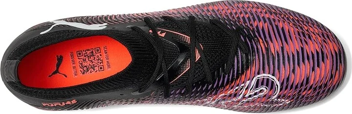 PUMA Future 8 Match Firm, Artificial Ground Soccer Cleats Women's Soccer Shoes Puma Black-Puma White-Glowing Red : 7.5 B - Medium, Rubber - Image 2