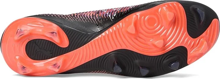 PUMA Future 8 Match Firm, Artificial Ground Soccer Cleats Women's Soccer Shoes Puma Black-Puma White-Glowing Red : 7.5 B - Medium, Rubber - Image 3