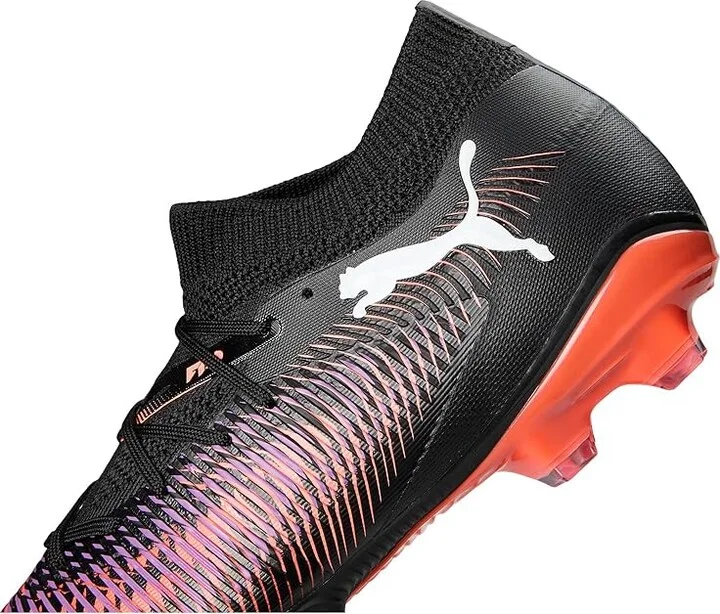PUMA Future 8 Match Firm, Artificial Ground Soccer Cleats Women's Soccer Shoes Puma Black-Puma White-Glowing Red : 7.5 B - Medium, Rubber - Image 7