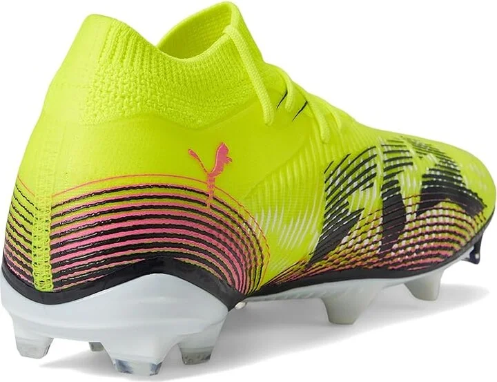 PUMA Future 8 Match Firm, Artificial Ground Soccer Cleats Women's Soccer Shoes Yellow Alert-Puma Aged Silver-Sun Struck : 6 B - Medium - Image 4