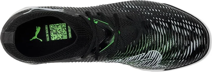 PUMA Future 8 Match Indoor Trainer Soccer Shoes Men's Soccer Shoes Puma Black-Cool Light Gray-Fluo Green : 8 D - Medium - Image 2