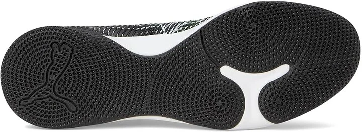 PUMA Future 8 Match Indoor Trainer Soccer Shoes Men's Soccer Shoes Puma Black-Cool Light Gray-Fluo Green : 8 D - Medium - Image 3