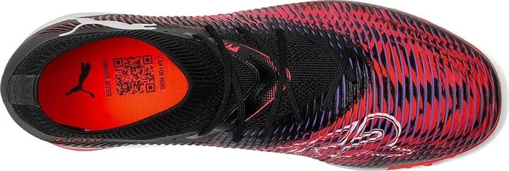 PUMA Future 8 Match Turf Trainer Soccer Cleats Men's Soccer Shoes Puma Black-Puma White-Glowing Red : 10 D - Medium, Textile - Image 2