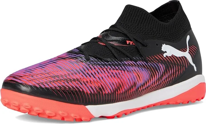 PUMA Future 8 Match Turf Trainer Soccer Cleats Men's Soccer Shoes Puma Black-Puma White-Glowing Red : 10 D - Medium, Textile - Image 5