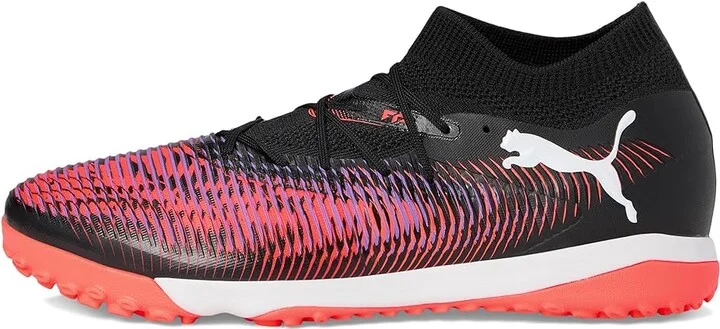 PUMA Future 8 Match Turf Trainer Soccer Cleats Men's Soccer Shoes Puma Black-Puma White-Glowing Red : 10 D - Medium, Textile - Image 6