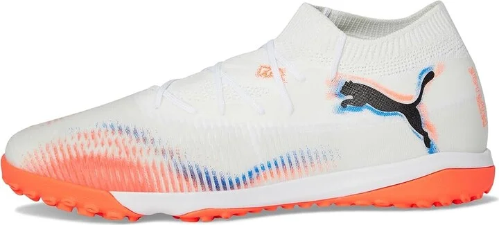 PUMA Future 8 Match Turf Trainer Soccer Cleats Men's Soccer Shoes White/Black/Glowing Red : 13 D - Medium, Textile - Image 6