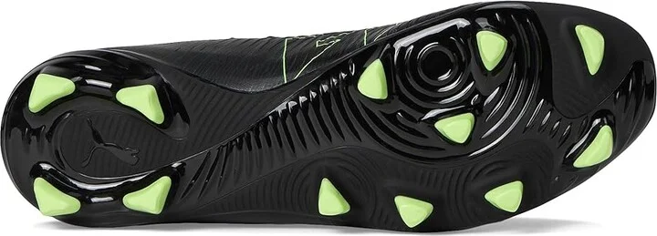 PUMA Future 8 Play Firm, Artificial Ground Soccer Cleats Men's Soccer Shoes Black/Fizzy Light/Green Terrain : 10.5 D - Medium - Image 3
