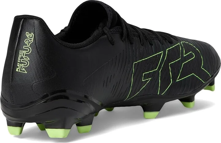 PUMA Future 8 Play Firm, Artificial Ground Soccer Cleats Men's Soccer Shoes Black/Fizzy Light/Green Terrain : 10.5 D - Medium - Image 4