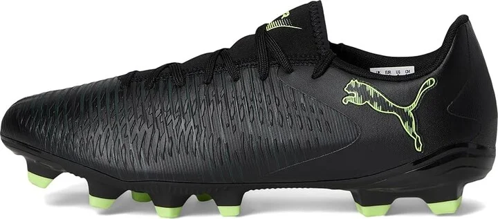 PUMA Future 8 Play Firm, Artificial Ground Soccer Cleats Men's Soccer Shoes Black/Fizzy Light/Green Terrain : 10.5 D - Medium - Image 6