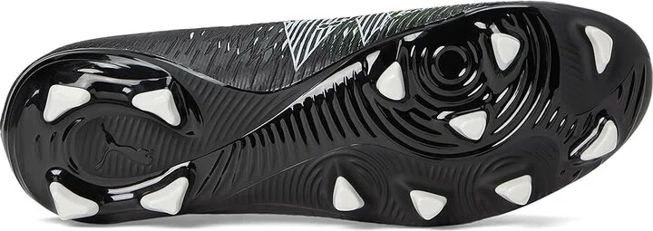 PUMA Future 8 Play Firm, Artificial Ground Soccer Cleats Men's Soccer Shoes Puma Black-Cool Light Gray-Fluo Green : 11 D - Medium - Image 3