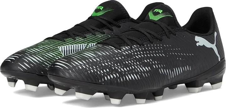 PUMA Future 8 Play Firm, Artificial Ground Soccer Cleats Men's Soccer Shoes Puma Black-Cool Light Gray-Fluo Green : 11 D - Medium