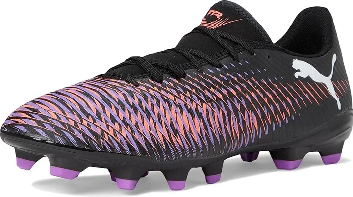 PUMA Future 8 Play Firm, Artificial Ground Soccer Cleats Men's Soccer Shoes Puma Black-Puma White-Glowing Red : 12 D - Medium - Image 5