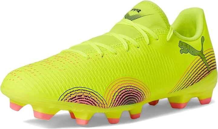 PUMA Future 8 Play Firm, Artificial Ground Soccer Cleats Men's Soccer Shoes Yellow Alert-Puma Black-Sun Struck : 13 D - Medium - Image 5