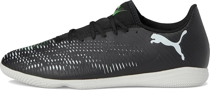 PUMA Future 8 Play Indoor Trainer Soccer Shoes Men's Soccer Shoes Puma Black-Cool Light Gray-Fluo Green : 11 D - Medium, Leather - Image 6