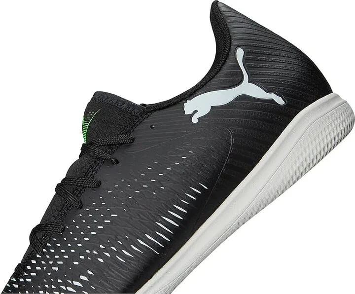 PUMA Future 8 Play Indoor Trainer Soccer Shoes Men's Soccer Shoes Puma Black-Cool Light Gray-Fluo Green : 11 D - Medium, Leather - Image 7