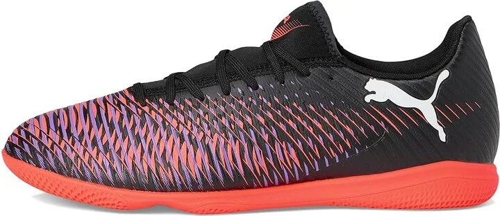 PUMA Future 8 Play Indoor Trainer Soccer Shoes Men's Soccer Shoes Puma Black-Puma White-Glowing Red : 8.5 D - Medium, Leather - Image 6