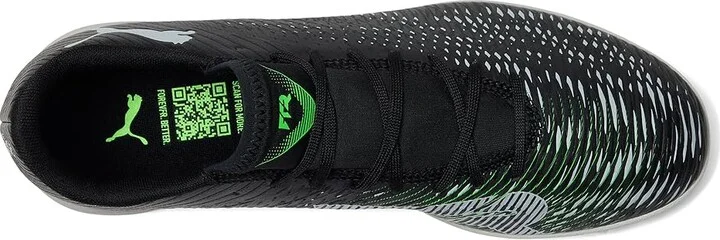 PUMA Future 8 Play Turf Trainer Soccer Cleats Men's Soccer Shoes Puma Black-Cool Light Gray-Fluo Green : 9 D - Medium, Synthetic - Image 2
