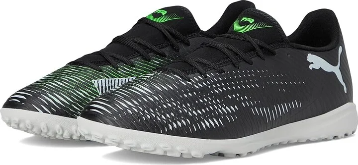 PUMA Future 8 Play Turf Trainer Soccer Cleats Men's Soccer Shoes Puma Black-Cool Light Gray-Fluo Green : 9 D - Medium, Synthetic