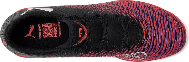 PUMA Future 8 Play Turf Trainer Soccer Cleats Men's Soccer Shoes Puma Black-Puma White-Glowing Red : 10.5 D - Medium, Synthetic - Image 2