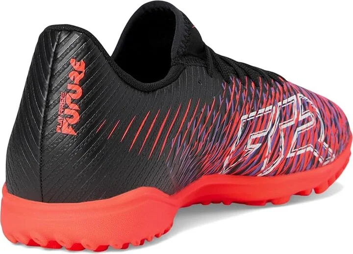 PUMA Future 8 Play Turf Trainer Soccer Cleats Men's Soccer Shoes Puma Black-Puma White-Glowing Red : 10.5 D - Medium, Synthetic - Image 4
