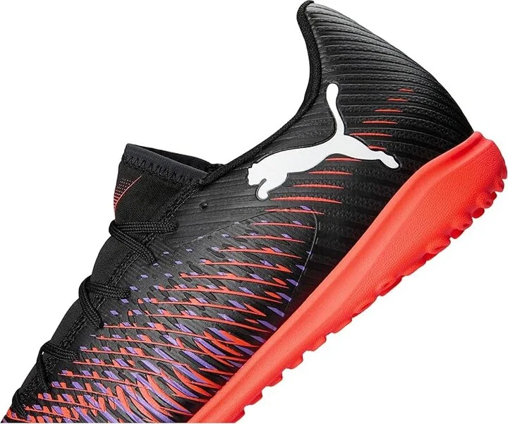 PUMA Future 8 Play Turf Trainer Soccer Cleats Men's Soccer Shoes Puma Black-Puma White-Glowing Red : 10.5 D - Medium, Synthetic - Image 7